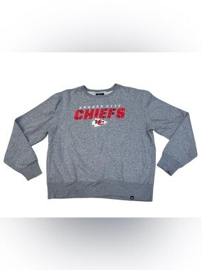 Kansas City Chiefs 47 Brand Women’s Heather Gray Crewneck Sweatshirt Size XL